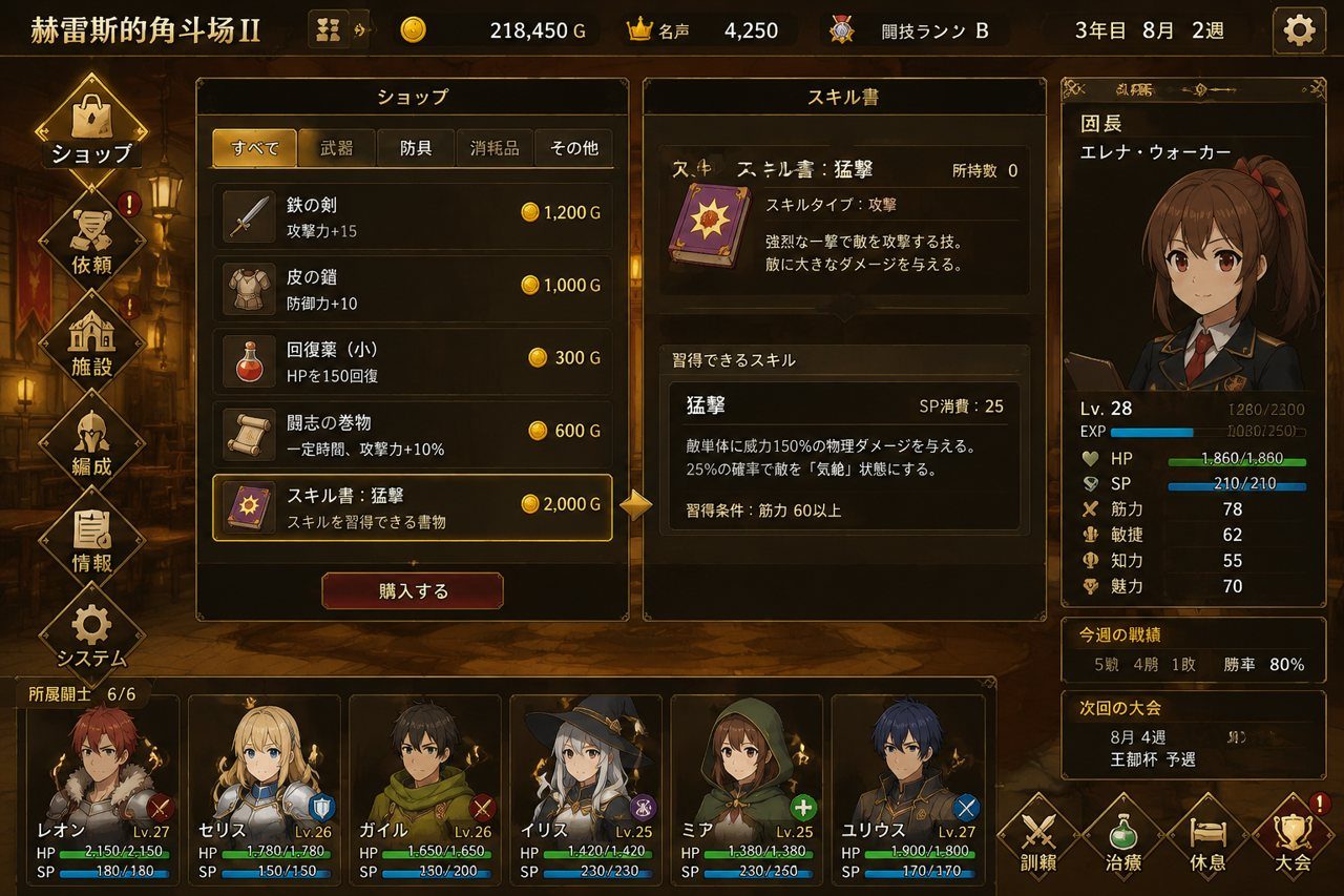 赫雷斯的角斗场Ⅱ 操作界面 专题图 7
