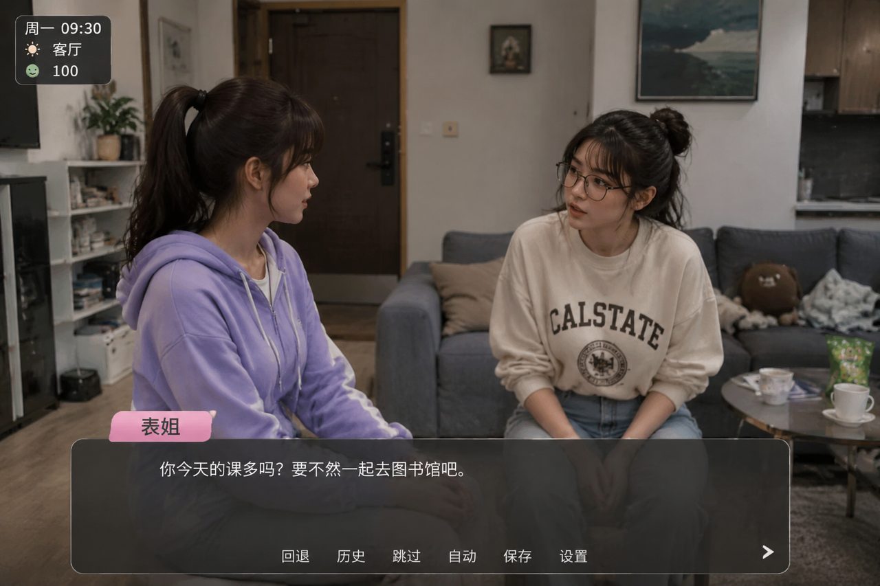 我的可爱表姐 剧情互动 实机截图 3